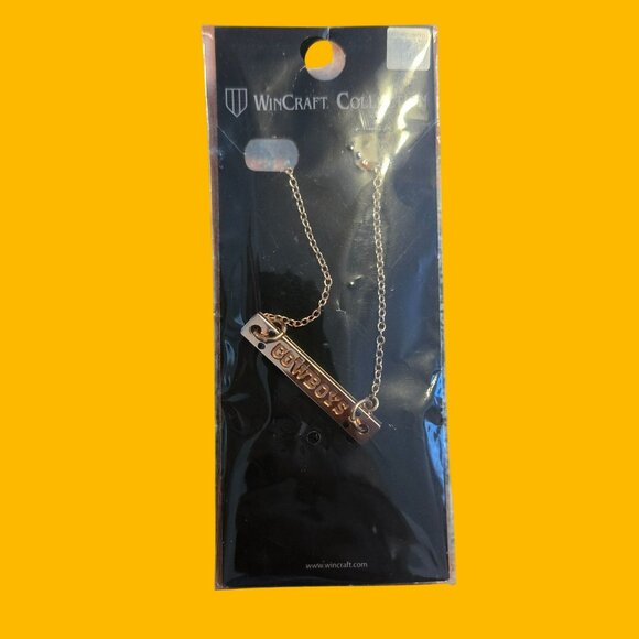 Dallas Cowboys WinCraft NFL Jewelry Rose Gold Necklace Adjustable - Picture 1 of 4